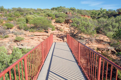 Railing against trees