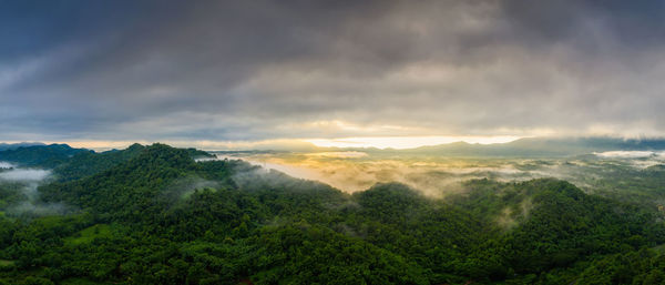 Panoramic view of landscape against sky