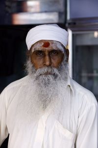 Close-up portrait of man