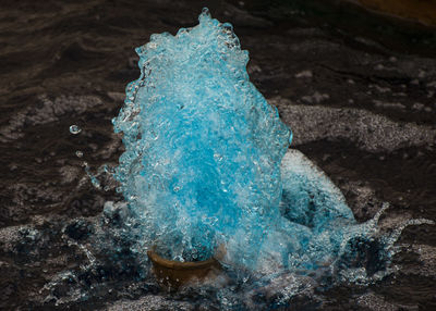 Close-up of water on rock