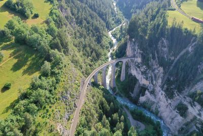 High angle view of landscape