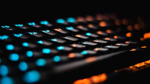 Close-up of computer keyboard