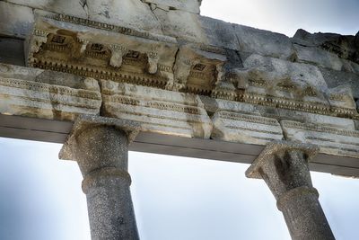 Low angle view of historical building