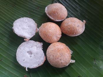 High angle view of food