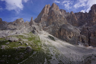 Panoramic view of mountains against sky