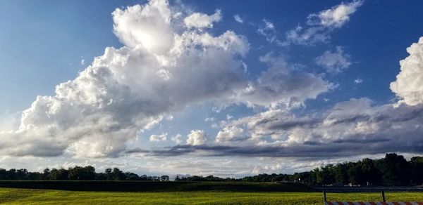 Panoramic view of landscape against sky