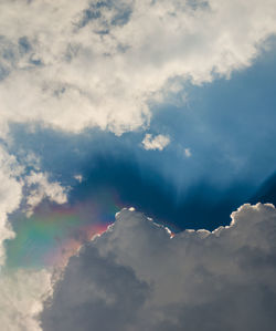 Low angle view of clouds in sky