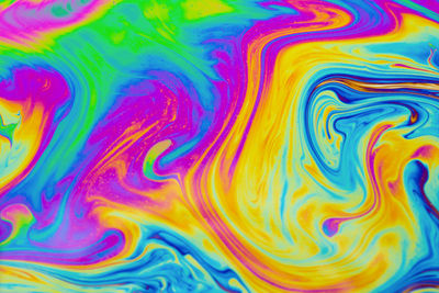 Full frame shot of multi colored water