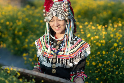 Portrait of a smiling young woman