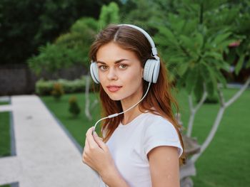 Young woman using mobile phone