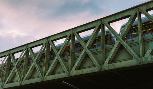 Low angle view of bridge against sky