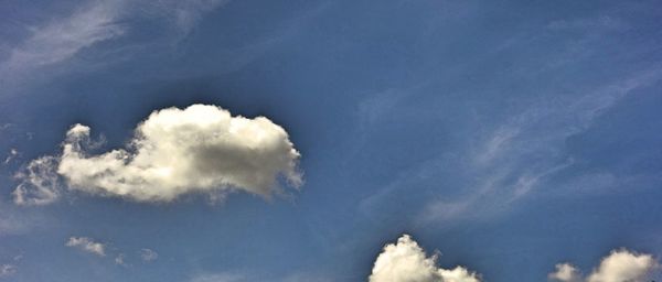 Low angle view of clouds in sky