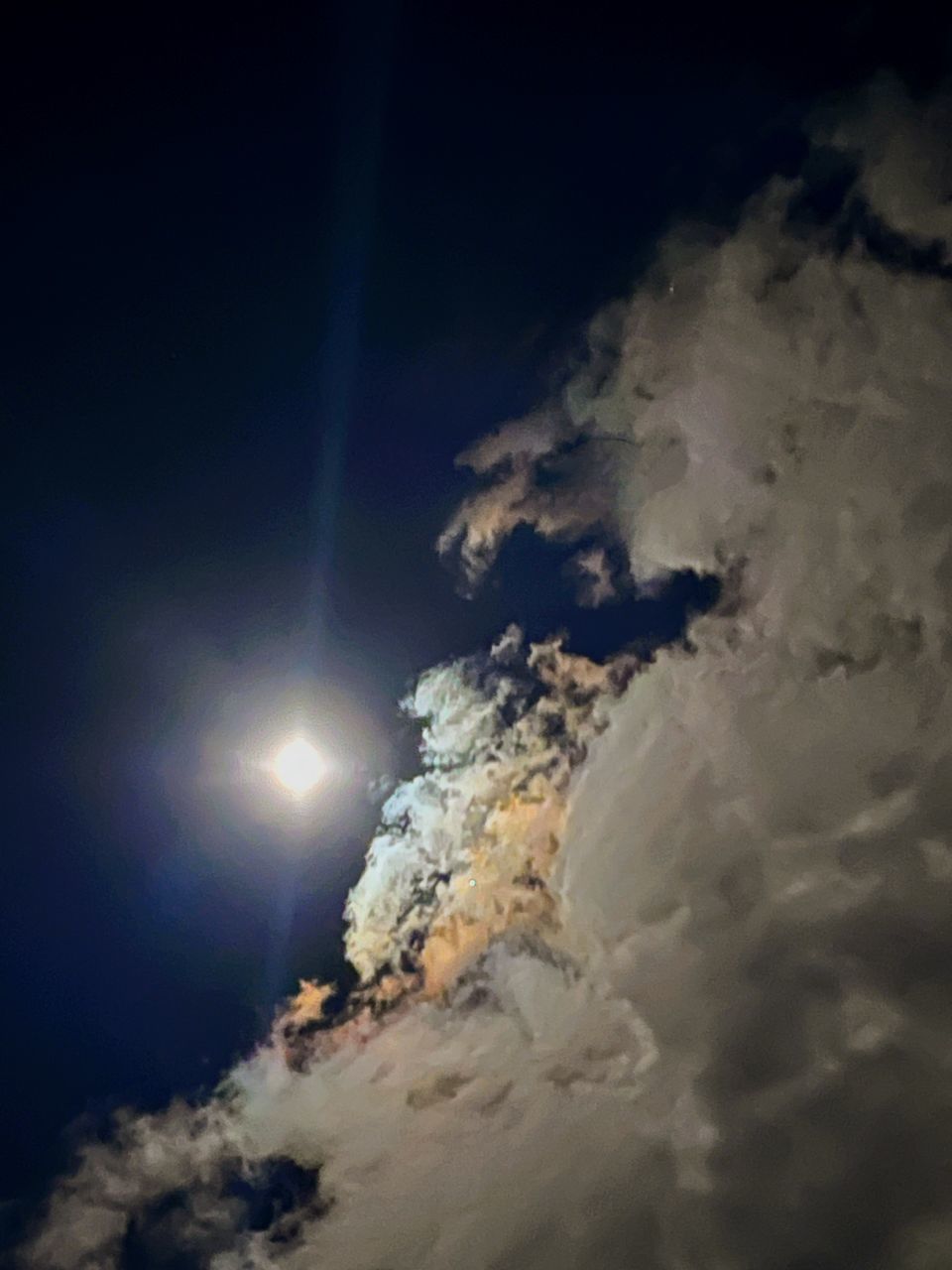 sky, cloud, nature, night, beauty in nature, astronomical object, light, moon, scenics - nature, no people, outer space, snow, environment, illuminated, cold temperature, outdoors, winter, mountain, earth, low angle view, space, darkness, tranquility