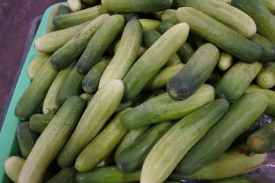 High angle view of vegetables in market