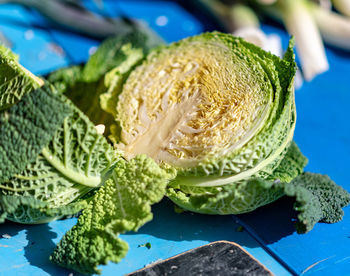 Close-up of vegetables on table