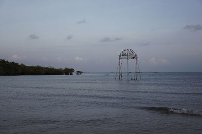 Swing object at larantuka beach