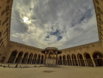 Low angle view of historical building against sky