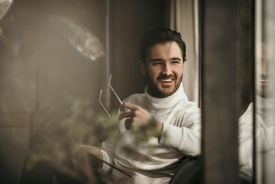 Portrait of a smiling young man