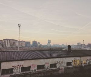 Buildings against sky in city