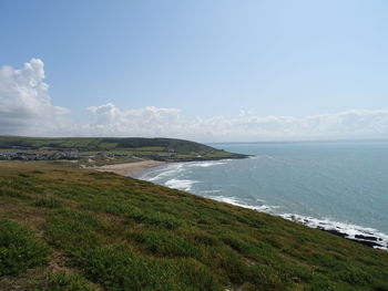Scenic view of sea against sky