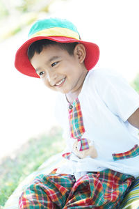 Portrait of smiling boy