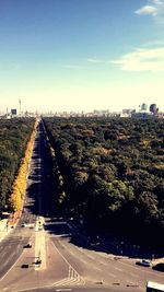 Road passing through highway