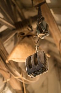 Close-up of wooden object