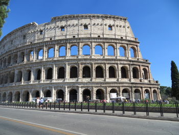 View of historical building against clear sky