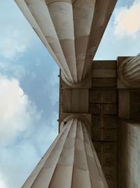 Low angle view of historical building against sky
