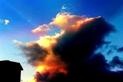 Low angle view of cloudy sky