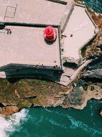 Low angle view of bridge over canal