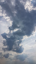 Low angle view of clouds in sky