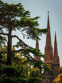 Low angle view of building against sky