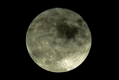 Scenic view of moon against sky at night