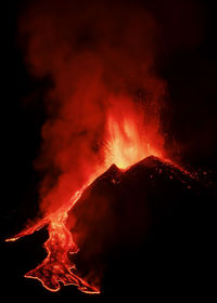 Etna lava fountains in february 2021 from milo 