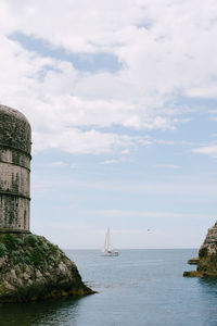 Scenic view of sea against sky