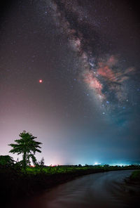 Scenic view of sky at night