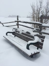 Scenic view of snow covered landscape