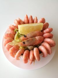 Close-up of serving food in plate