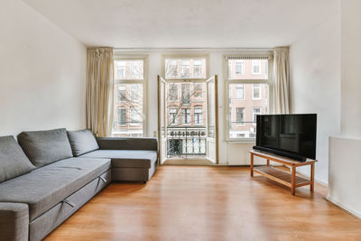 Interior of modern apartment living room