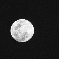 Low angle view of moon in sky