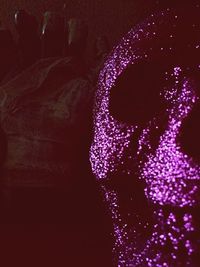 Full frame shot of illuminated colorful lights