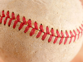 Close-up of baseball