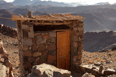 Toilet on mount moses sinai 