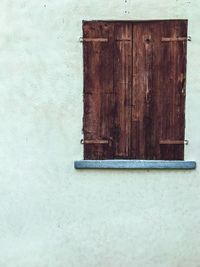 Close-up of wooden wall