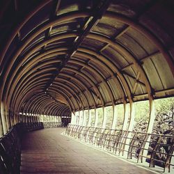 Interior of tunnel