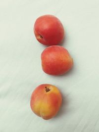 Close-up of fruits on white background