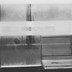 Full frame shot of wet window in rainy season