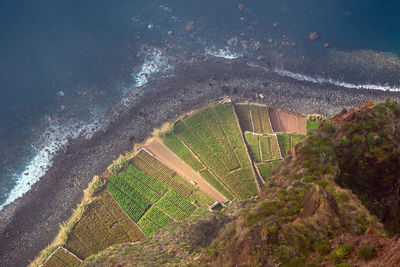 High angle view of beach 