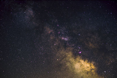 Low angle view of stars in sky